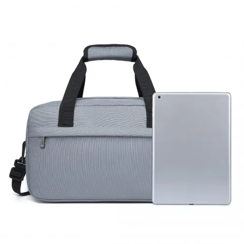E1960S - Kono Lightweight Multi Purpose Unisex Sports Travel Duffel Bag - Light Grey sold by Beagle Boutique product image thumbnail 5