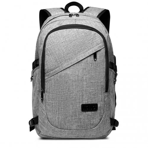 E6715 - Kono Business Laptop Backpack with USB Charging Port - Grey sold by Beagle Boutique product image thumbnail 2