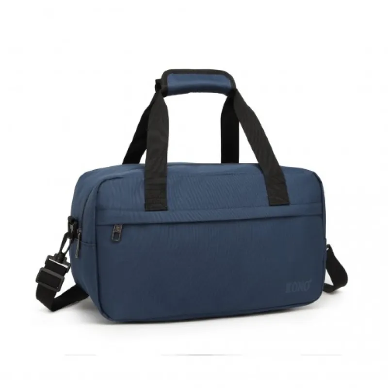 E1960S - Kono Lightweight Multi Purpose Unisex Sports Travel Duffel Bag - Navy sold by Beagle Boutique