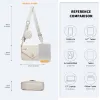 LB2138 - Miss Lulu V-quilted Flap Leather Shoulder Bag - Grey sold by Beagle Boutique