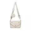 LB2138 - Miss Lulu V-quilted Flap Leather Shoulder Bag - Grey sold by Beagle Boutique