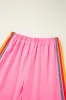 Pink Counting Rainbows High Waist SweatTrousers sold by Beagle Boutique