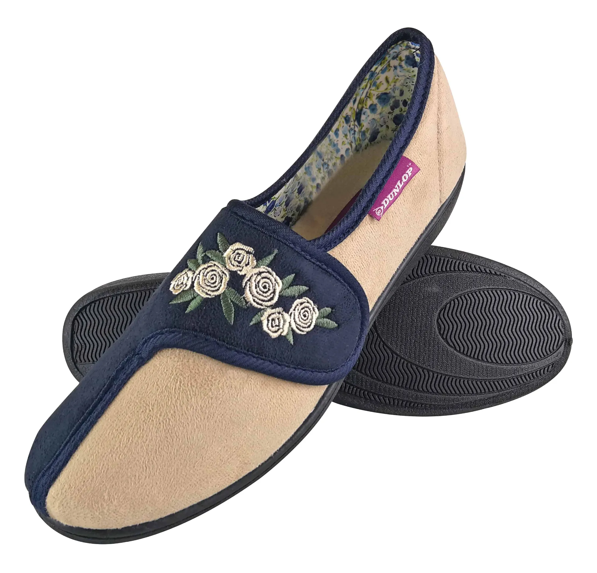 Ladies Wide Fit Memory Foam Slippers sold by Beagle Boutique product image thumbnail 2