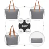 LH2240 - Miss Lulu Casual Waterproof Shopping Tote Bag - Grey sold by Beagle Boutique