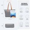 LH2240 - Miss Lulu Casual Waterproof Shopping Tote Bag - Grey sold by Beagle Boutique