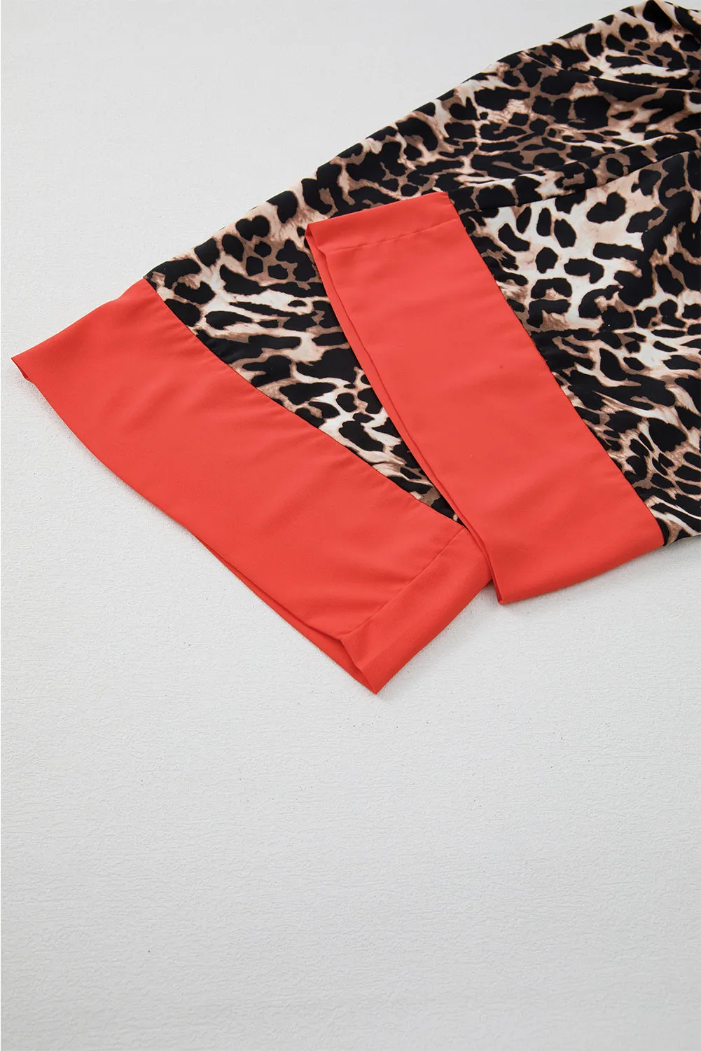 Brown Animal Print Colour Contrast Edge Loose Fit Trousers Set sold by Beagle Boutique product image thumbnail 4