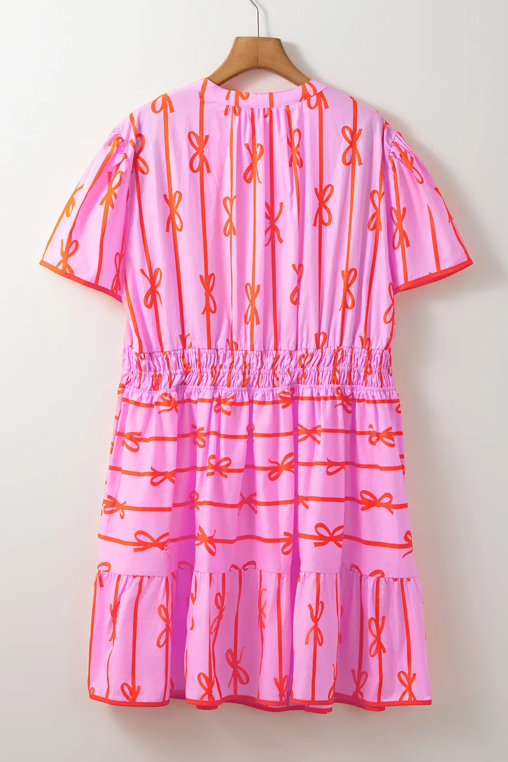 Rose Bow Tastic Clinched Waist Ruffled Plus Size Dress sold by Beagle Boutique product image thumbnail 5