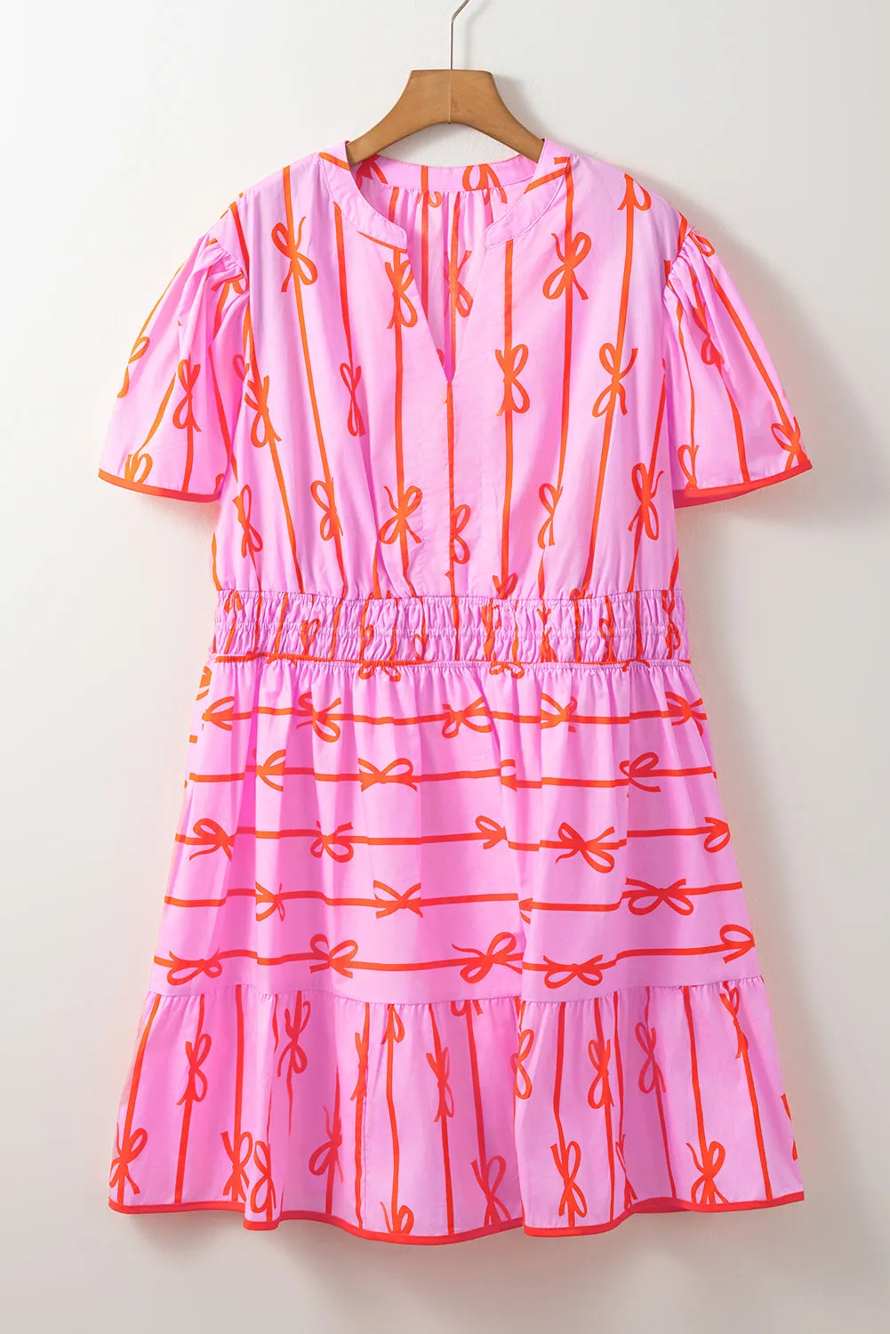 Rose Bow Tastic Clinched Waist Ruffled Plus Size Dress sold by Beagle Boutique product image thumbnail 4
