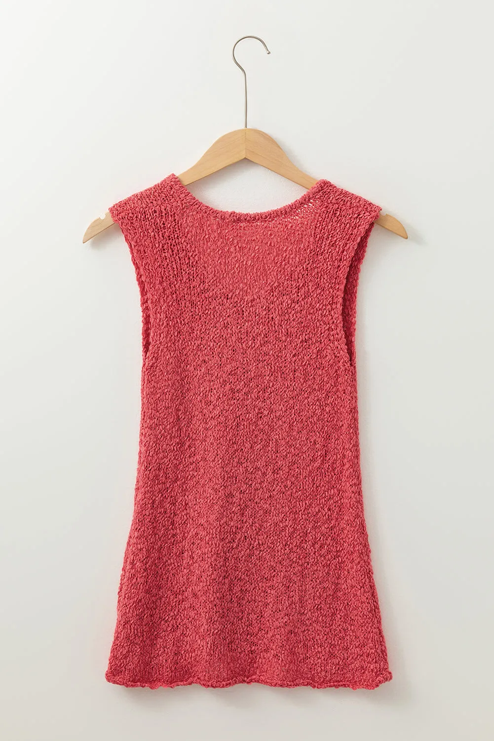Flamingo Textured Knit U Neck Slim Fit Sweater Vest sold by Beagle Boutique product image thumbnail 5