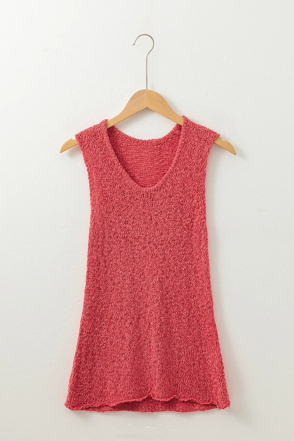 Flamingo Textured Knit U Neck Slim Fit Sweater Vest sold by Beagle Boutique product image thumbnail 4