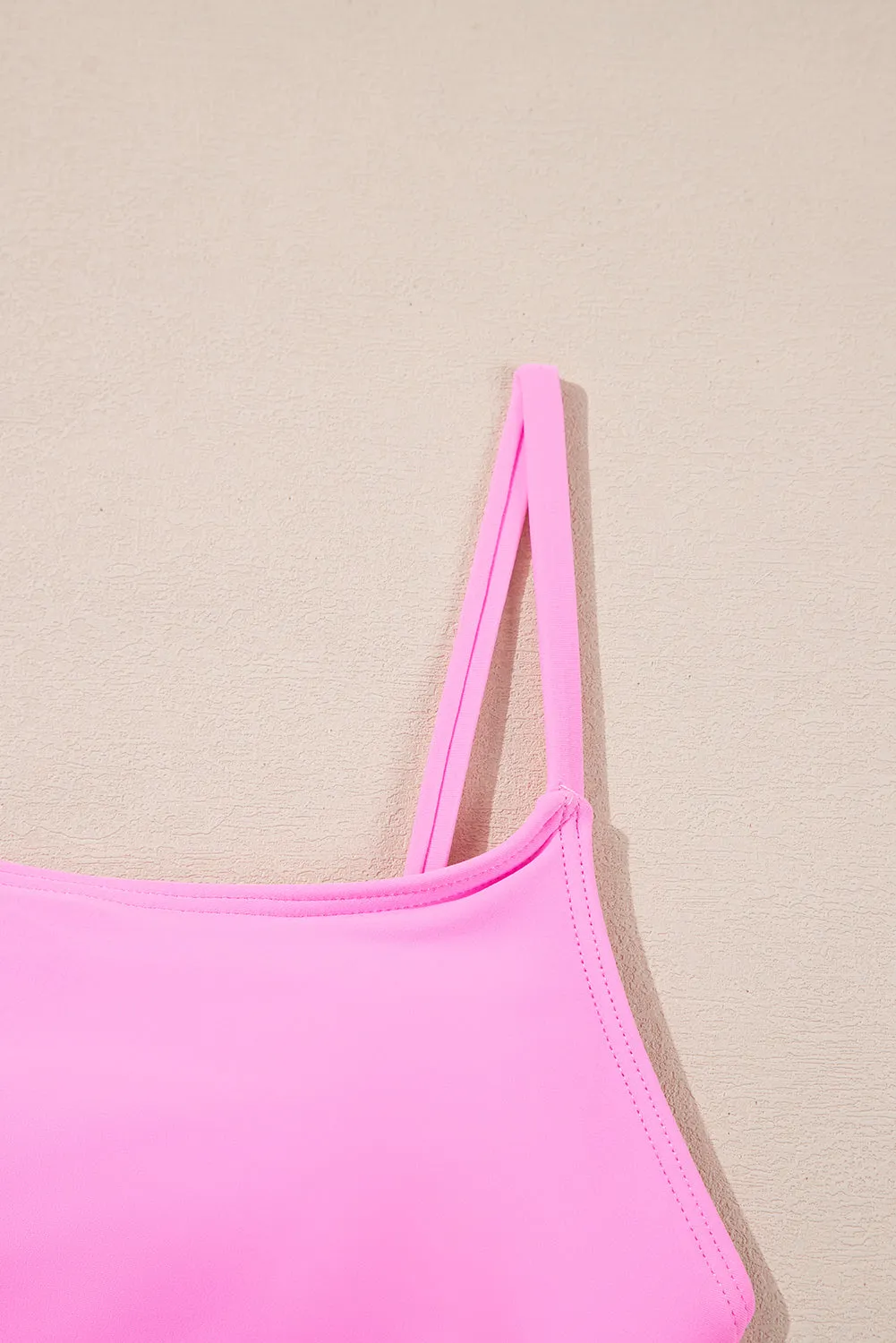 Rose O-ring Joint Leafy Print High Waist Monokini sold by Beagle Boutique product image thumbnail 2