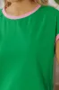 Bright Green Two Tone Contrast Textured Crewneck Tee and Shorts Set sold by Beagle Boutique