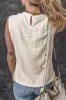 White Guipure Lace Crochet Keyhole Back Tank Top sold by Beagle Boutique