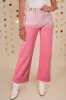 Pink Scattering Rhinestone Gradient Denim Jeans sold by Beagle Boutique
