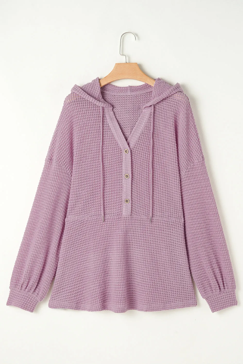 Plus Size Hooded Waffle Knit Top sold by Beagle Boutique product image thumbnail 4