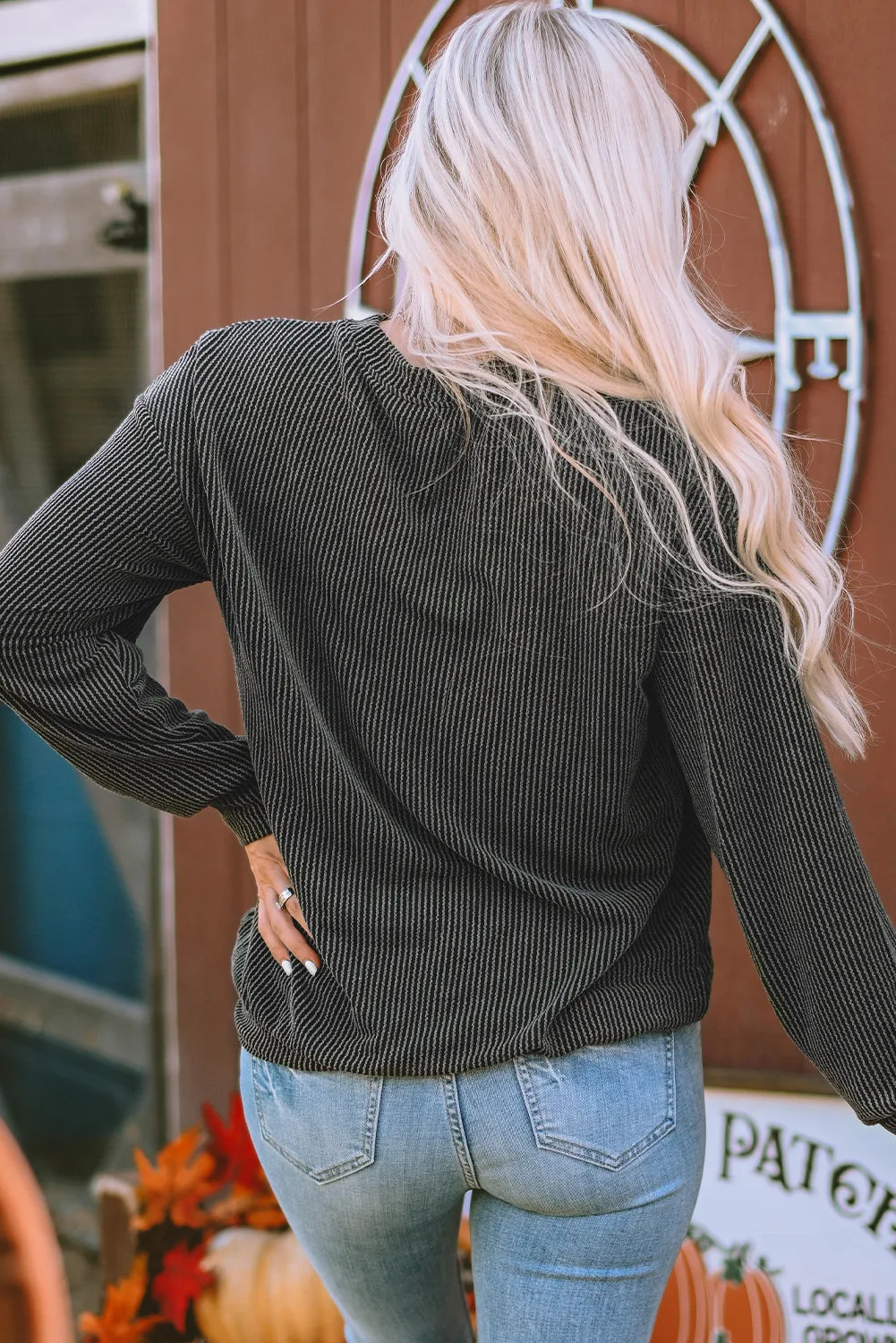 Black NASHVILLE MUSIC CITY Corded Graphic Sweatshirt sold by Beagle Boutique product image thumbnail 2