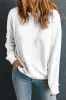 Beige Solid Classic Crewneck Pullover Sweatshirt sold by Beagle Boutique