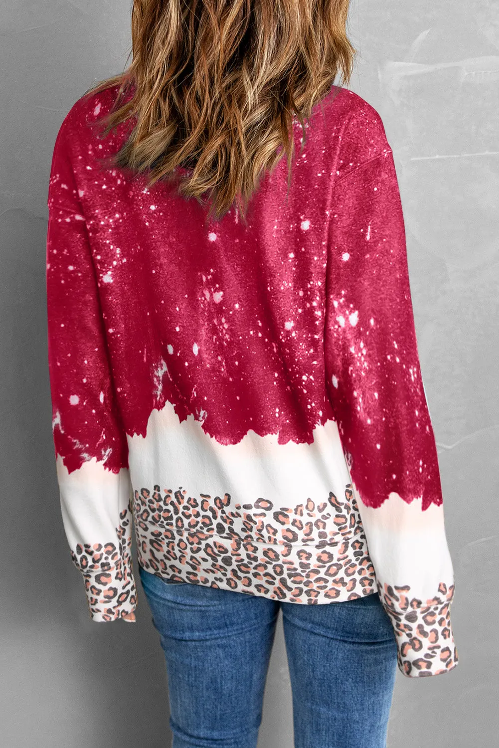 Black Leopard Bleached Pullover Sweatshirt sold by Beagle Boutique product image thumbnail 5