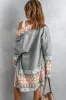 Aztec Print Open Front Knitted Cardigan sold by Beagle Boutique