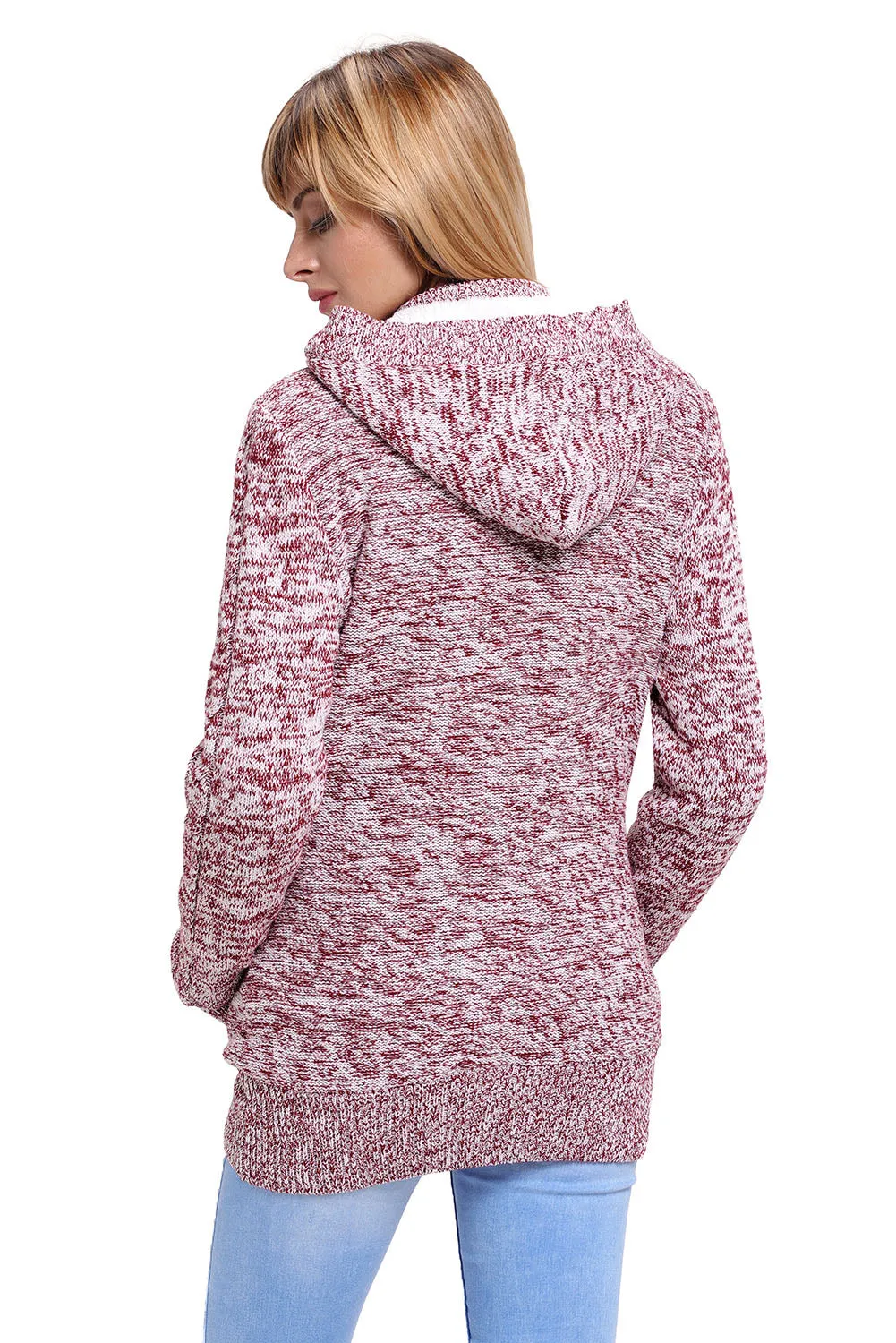 Dark Grey Long Sleeve Button-up Hooded Cardigans sold by Beagle Boutique product image thumbnail 5