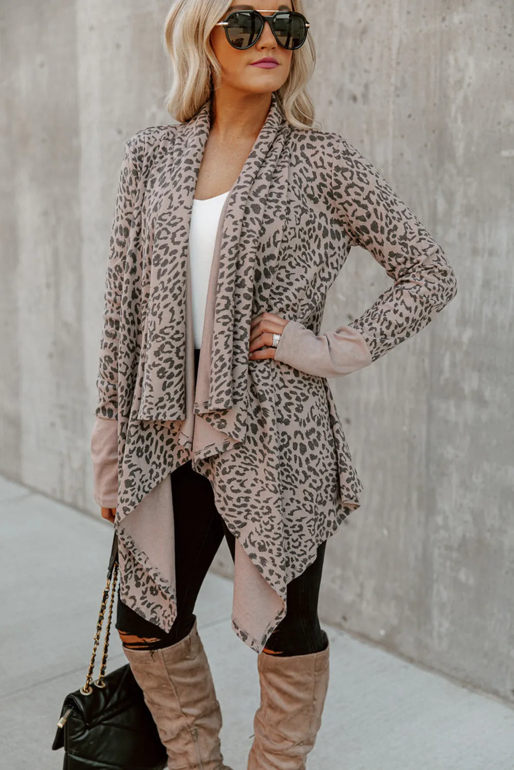 Leopard Open Front Cardigan sold by Beagle Boutique product image thumbnail 2