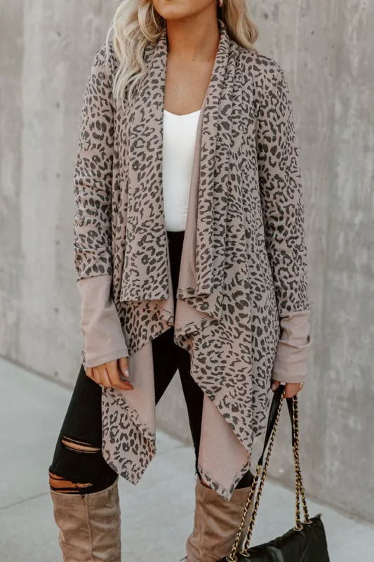 Leopard Open Front Cardigan sold by Beagle Boutique
