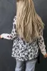 White Vintage Leopard Print Open Cardigan sold by Beagle Boutique