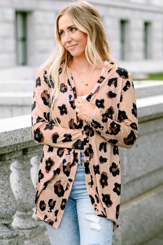 Leopard Printed Open Front Cardigan sold by Beagle Boutique
