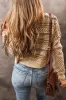 Khaki Buttoned V Neck Cropped Cardigan sold by Beagle Boutique