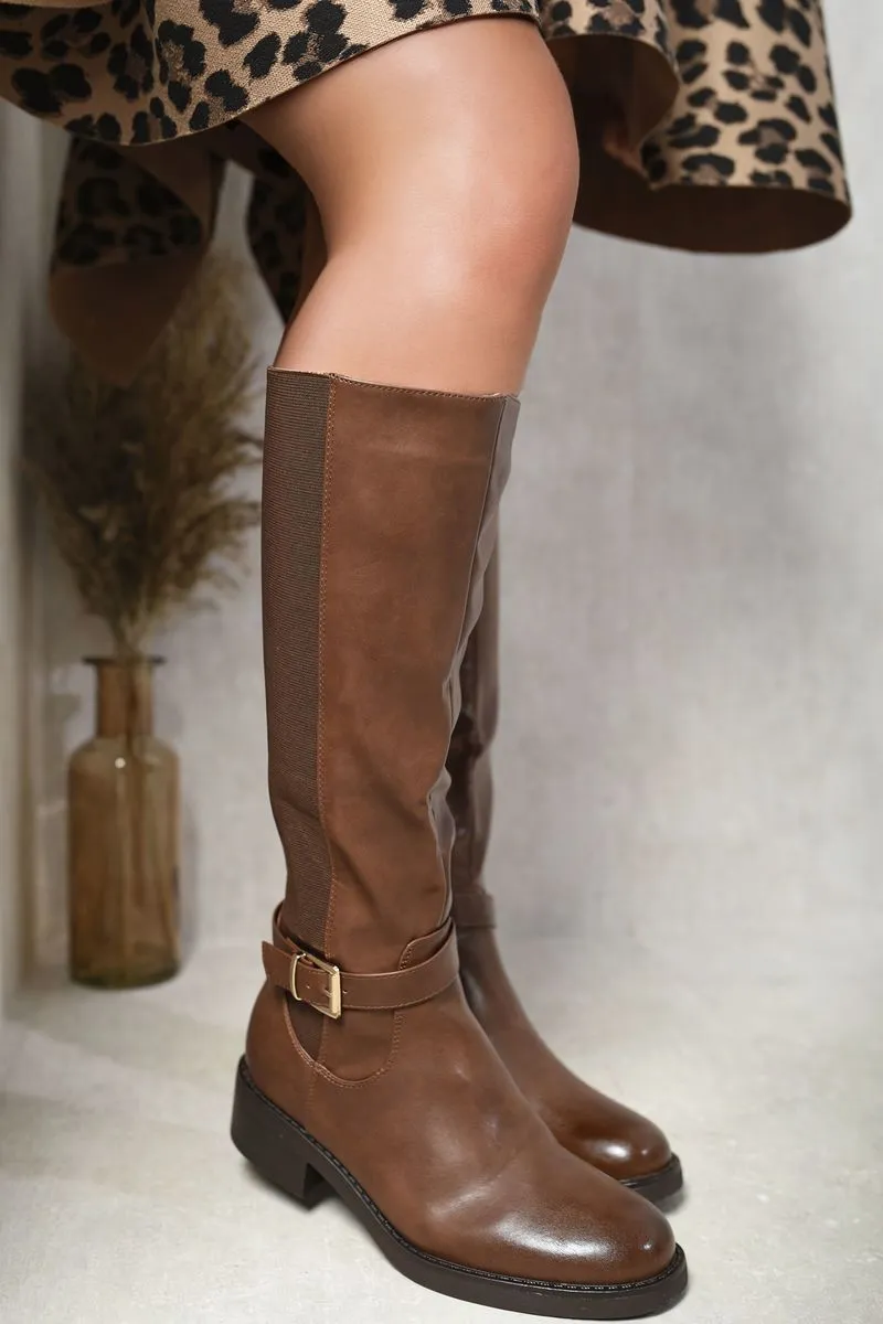 Knee High Buckle Boots sold by Beagle Boutique product image thumbnail 3