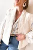 Sky Blue Stripe Drop Shoulder Bubble Sleeve Loose Shirt sold by Beagle Boutique