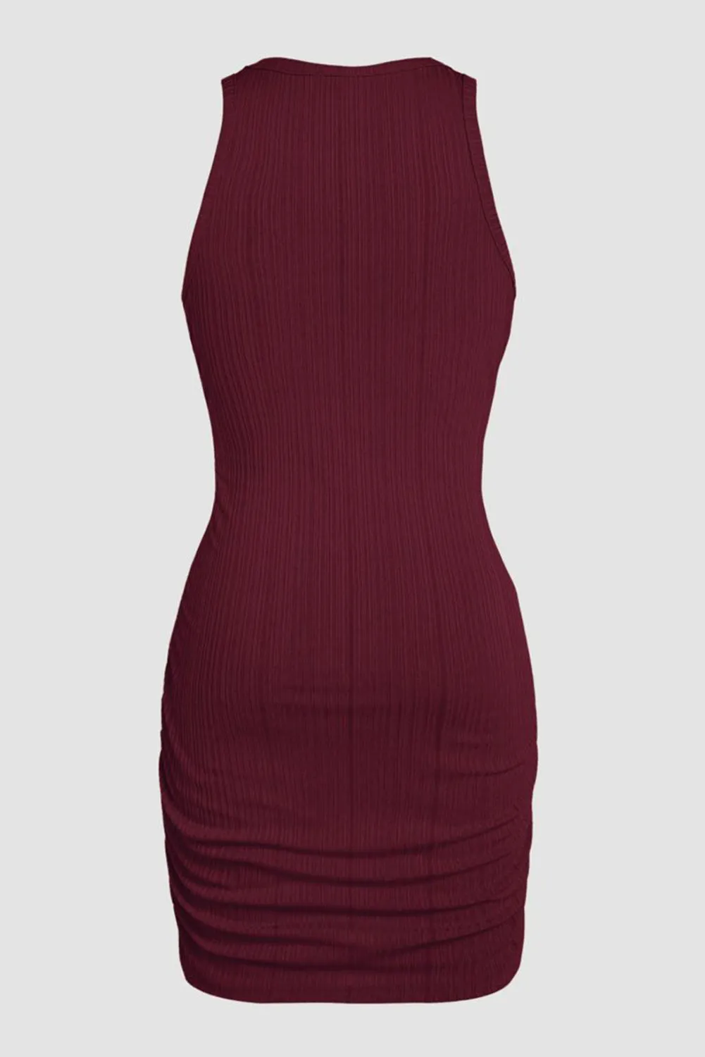 Red Dahlia Ruched Sleeveless Bodycon Dress sold by Beagle Boutique product image thumbnail 3