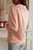 Pink Frilled Lapel Collar Button-Up Puff Sleeve Shirt sold by Beagle Boutique