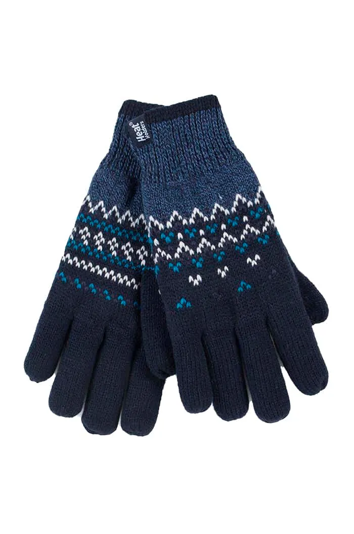 Womens Patterned Fleece Lined Thermal Gloves sold by Beagle Boutique product image thumbnail 4