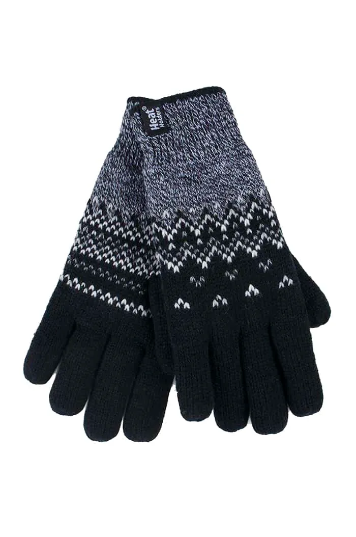 Womens Patterned Fleece Lined Thermal Gloves sold by Beagle Boutique product image thumbnail 5