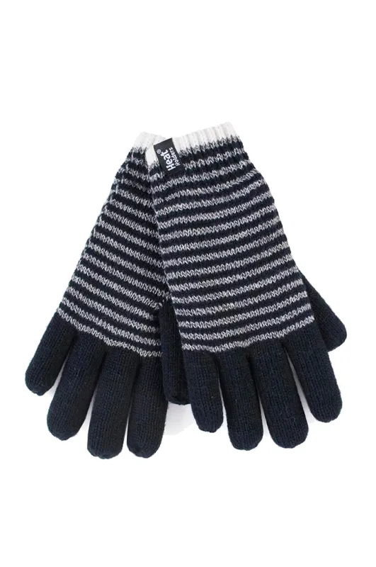 Womens Striped Fleece Lined Thermal Gloves sold by Beagle Boutique