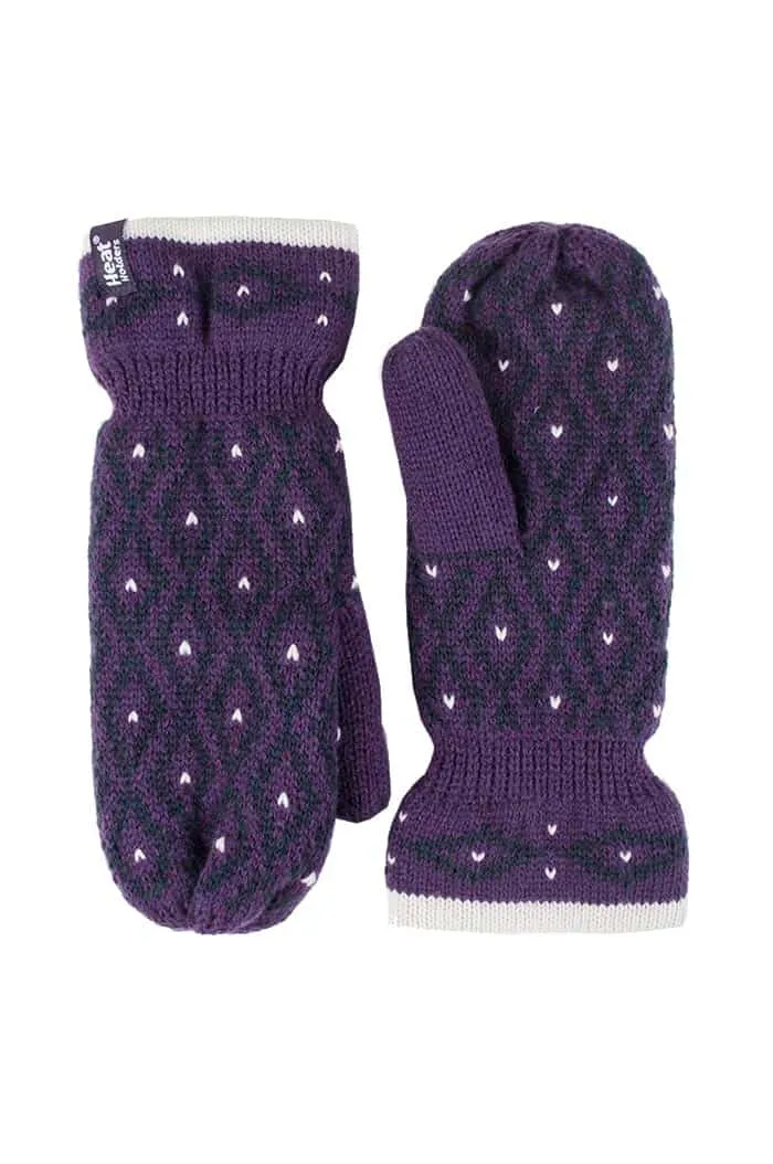 Ladies Fleece Lined Insulated Winter Mittens sold by Beagle Boutique product image thumbnail 4