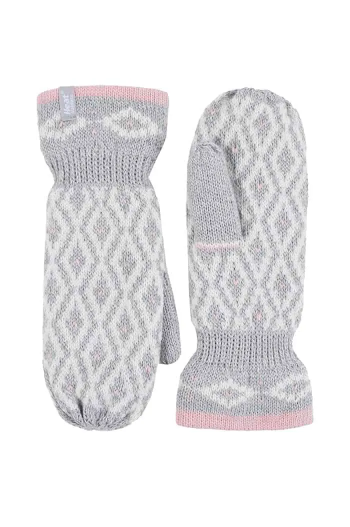 Ladies Fleece Lined Insulated Winter Mittens sold by Beagle Boutique product image thumbnail 3