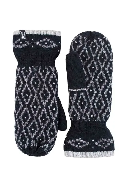 Ladies Fleece Lined Insulated Winter Mittens sold by Beagle Boutique