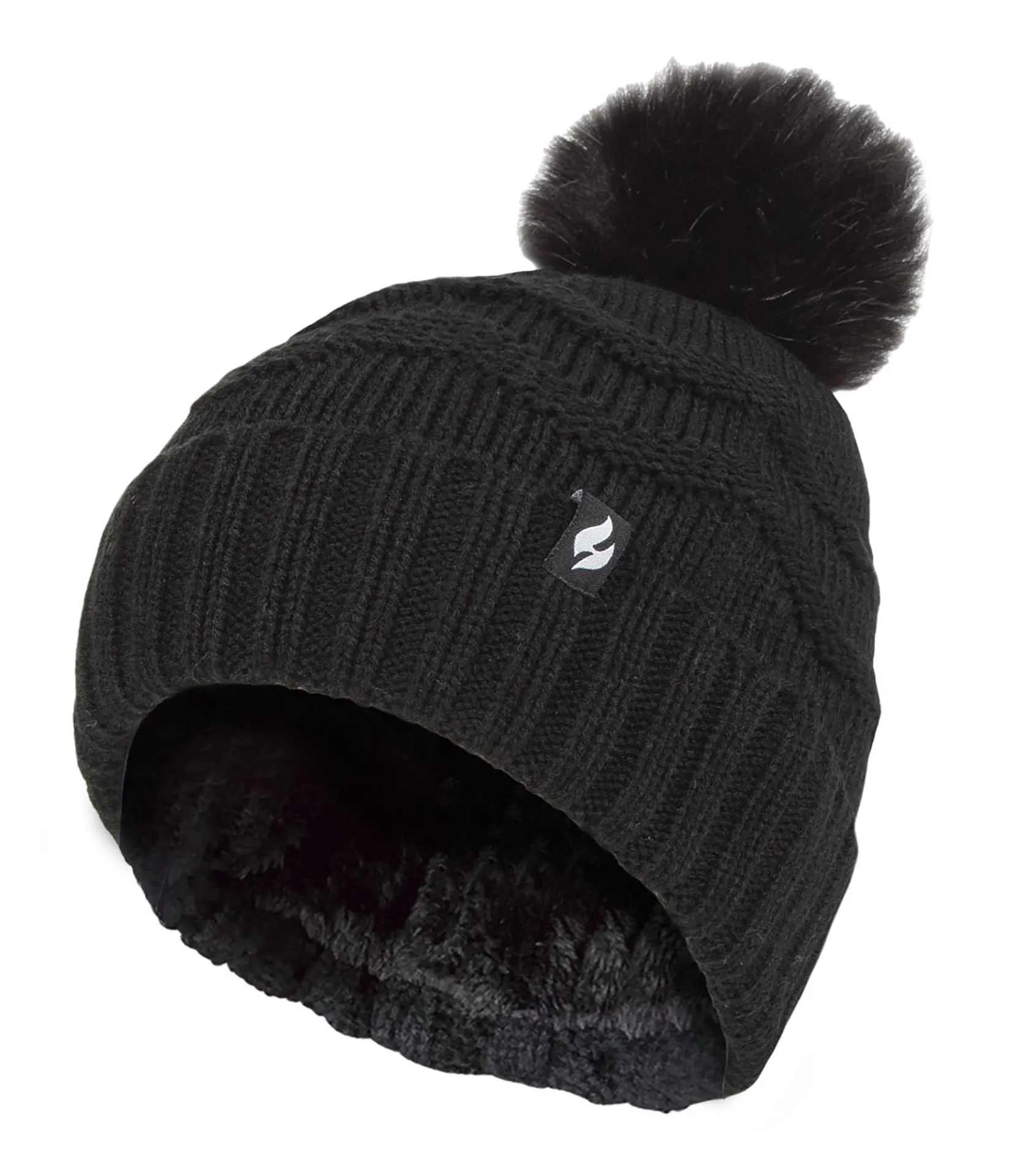 Ladies Winter Fur Pom Pom Beanie Hat sold by Beagle Boutique