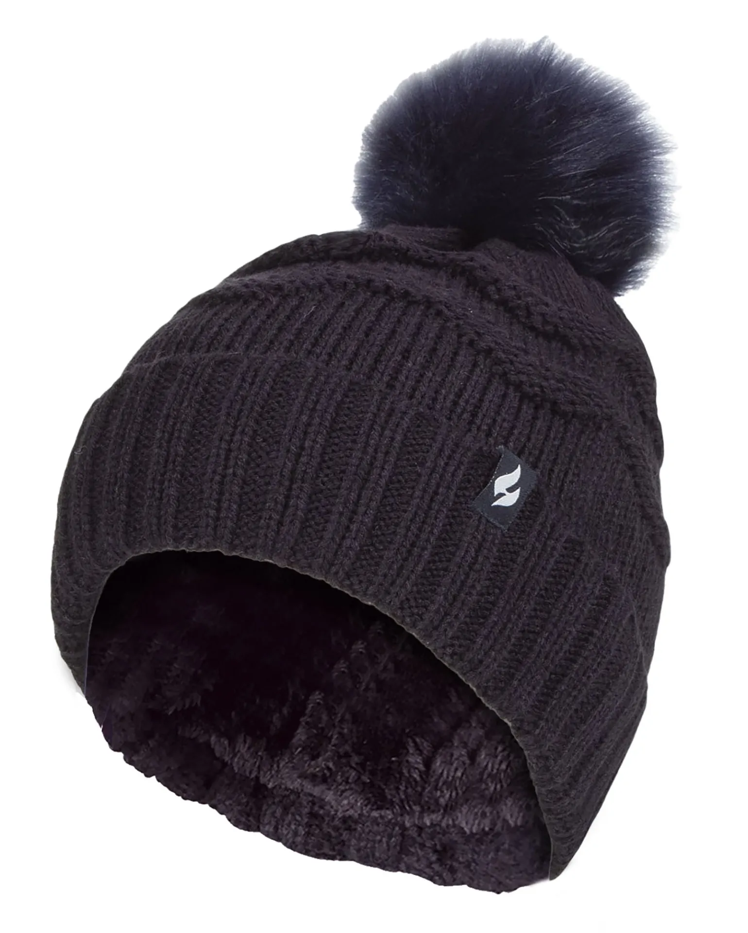 Ladies Winter Fur Pom Pom Beanie Hat sold by Beagle Boutique product image thumbnail 3