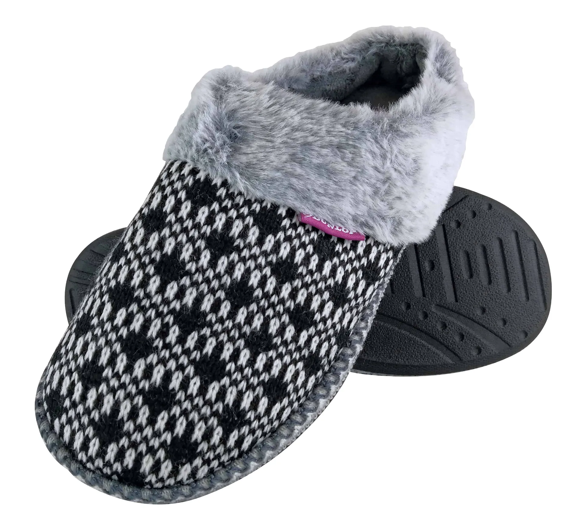 Ladies Memory Foam Knitted Mules Slippers sold by Beagle Boutique
