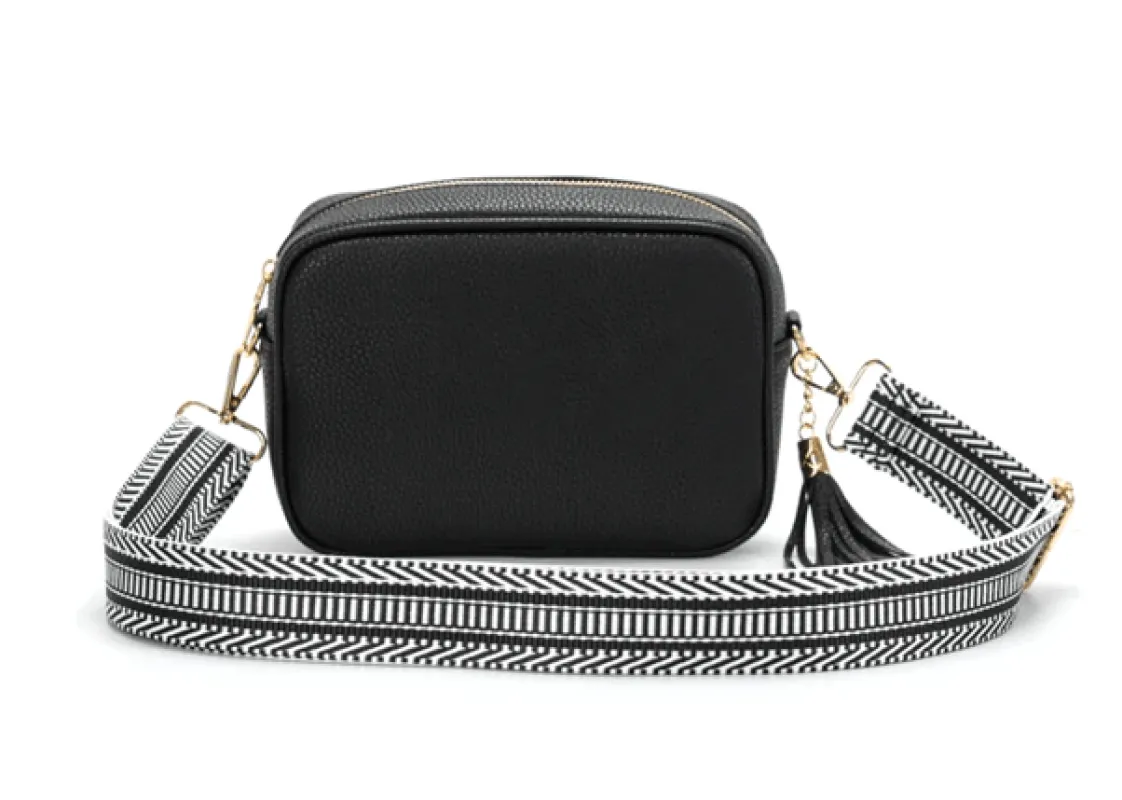 Faux Leather Bag with Strap Detail sold by Beagle Boutique