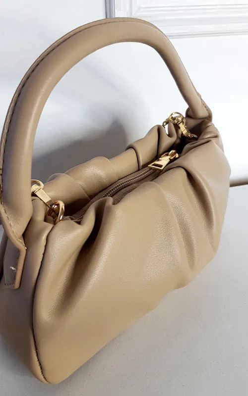 Faux Leather Shoulder Bag with Chain Detail sold by Beagle Boutique