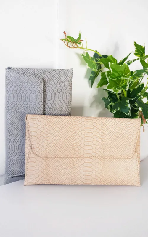 Faux Leather Envelope Clutch Bag sold by Beagle Boutique