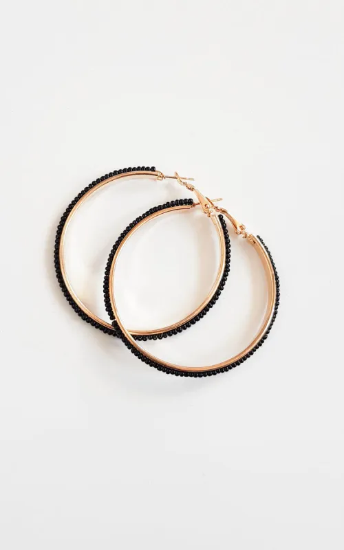 Beaded Hoop Earrings sold by Beagle Boutique