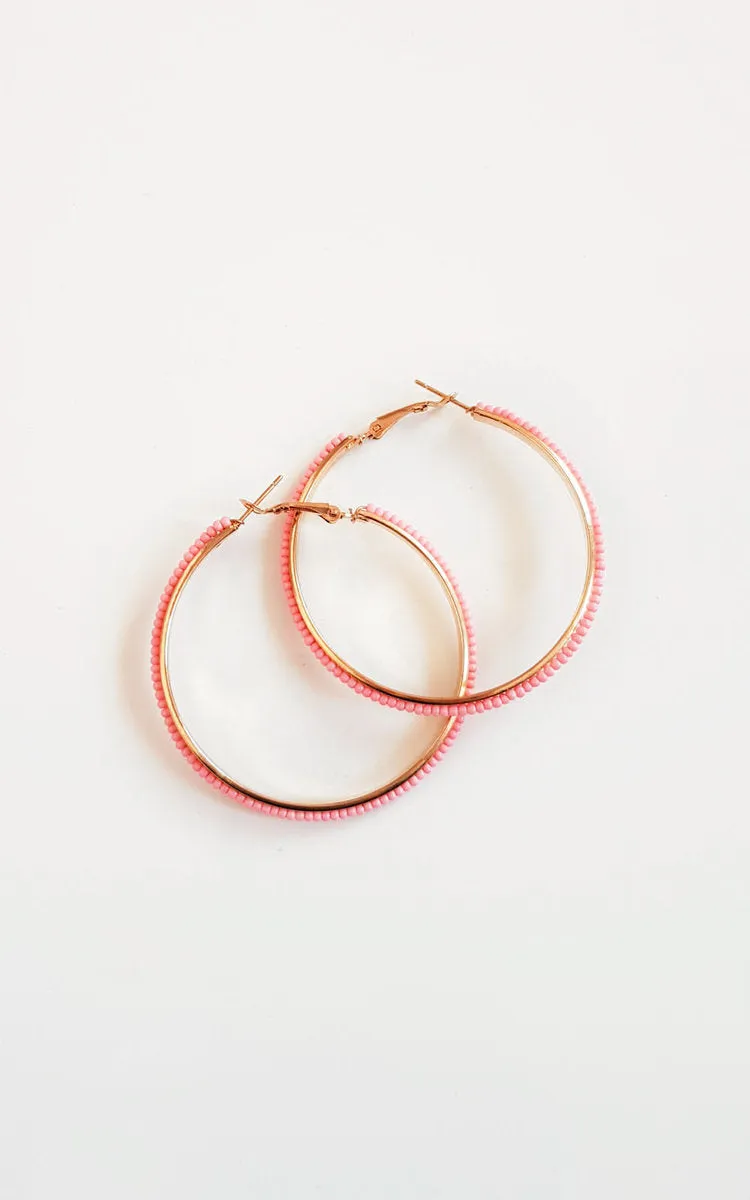 Beaded Hoop Earrings sold by Beagle Boutique product image thumbnail 5