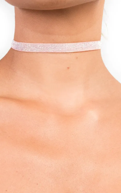 Glitter Ribbon Choker made by Moda