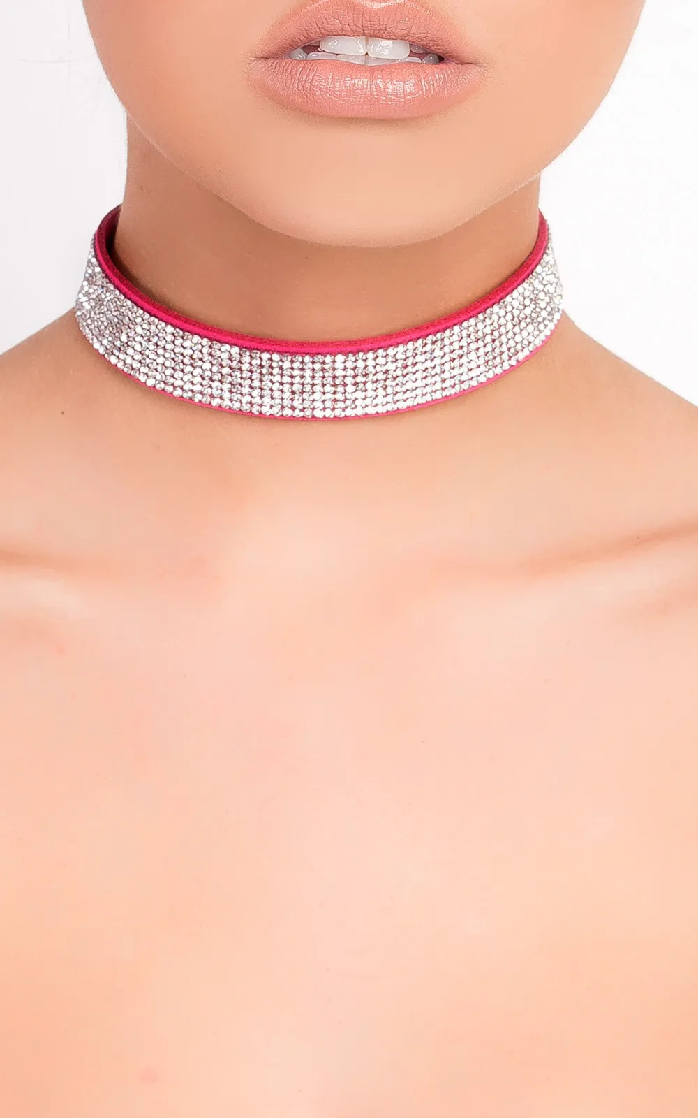 Suede Diamante Choker sold by Beagle Boutique product image thumbnail 5