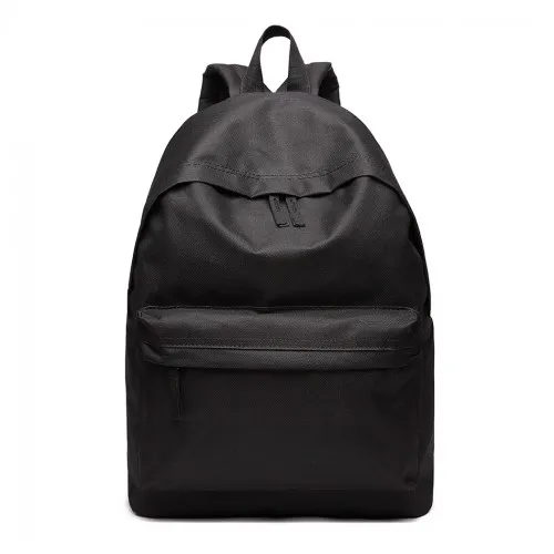 700D - Miss Lulu Classic Large Capacity Unisex Everyday Backpack - Black sold by Beagle Boutique